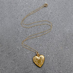Fiddlehead Fern Vermeil Heart Locket
