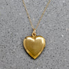 Fiddlehead Fern Vermeil Heart Locket