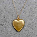 Fiddlehead Fern Vermeil Heart Locket