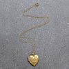 Pinstripes & Flourishes Engraved Vermeil Heart Locket