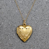 Pinstripes & Flourishes Engraved Vermeil Heart Locket