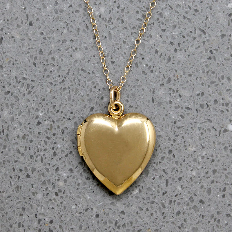 Perfectly Plain Vermeil Heart Locket
