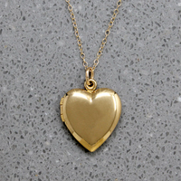 Perfectly Plain Vermeil Heart Locket