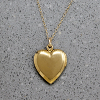 Perfectly Plain Vermeil Heart Locket