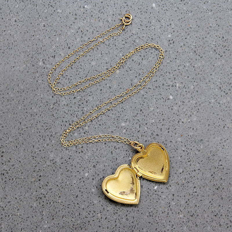 Perfectly Plain Vermeil Heart Locket