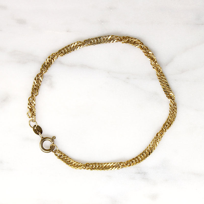 Vermeil Singapore Chain Bracelet