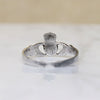 Silver Claddagh Irish Wedding Band Size 10.75