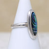 Iridescent Abalone & Sterling Silver Ring