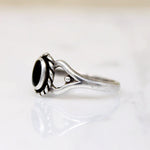 Pretty Little Onyx & Sterling Silver Ring