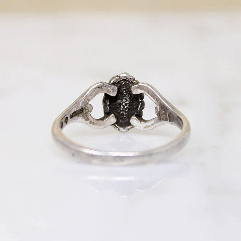 Pretty Little Onyx & Sterling Silver Ring