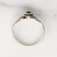 Pretty Little Onyx & Sterling Silver Ring