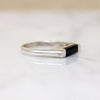 Thailand Onyx Inlaid Sterling Signet Ring