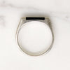 Thailand Onyx Inlaid Sterling Signet Ring