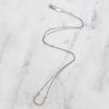 Dainty Diamond & White Gold Horseshoe Necklace