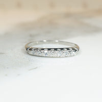 Vintage 1940s Platinum & Diamond Band