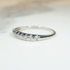 Vintage 1940s Platinum & Diamond Band