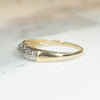 Classic 1940s Two-Tone Gold & Diamond Band