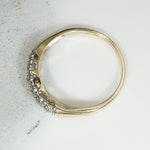 Classic 1940s Two-Tone Gold & Diamond Band