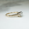 Deco Yellow Gold Solitaire Engagement Ring