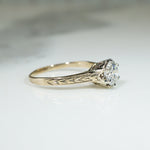 Deco Yellow Gold Solitaire Engagement Ring