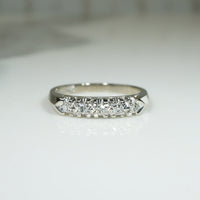 Pretty Mid Century Diamond Wedding Band