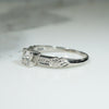 Forget-me-not Platinum OEC Diamond Engagement Ring