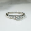 Classic 1940s Platinum Diamond Engagement Ring