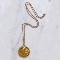 Woman in the Moon Art Nouveau Locket