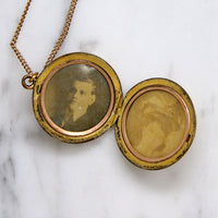 Woman in the Moon Art Nouveau Locket
