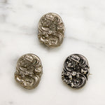 Decadent Art Nouveau Sterling Silver Scatter Pin Set
