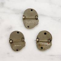 Decadent Art Nouveau Sterling Silver Scatter Pin Set