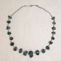 Spider Web Turquoise & Heishi Bead Necklace