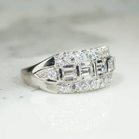 Luxurious Platinum and Diamond Band