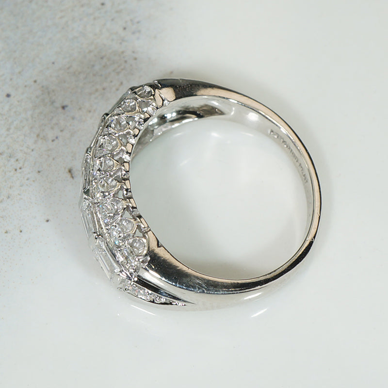 Luxurious Platinum and Diamond Band