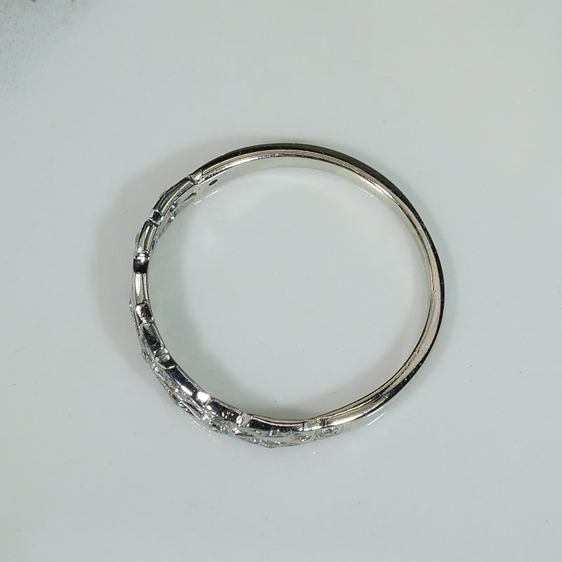 Lovely Vintage Double Diamond Band