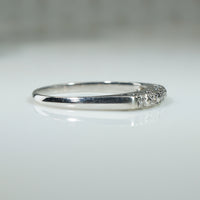 Vintage Diamond and White Gold Band