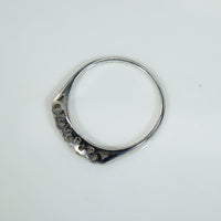 Vintage Diamond and White Gold Band