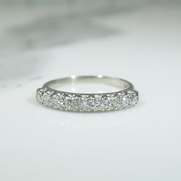 Fabulous Platinum and Diamond Band c1940