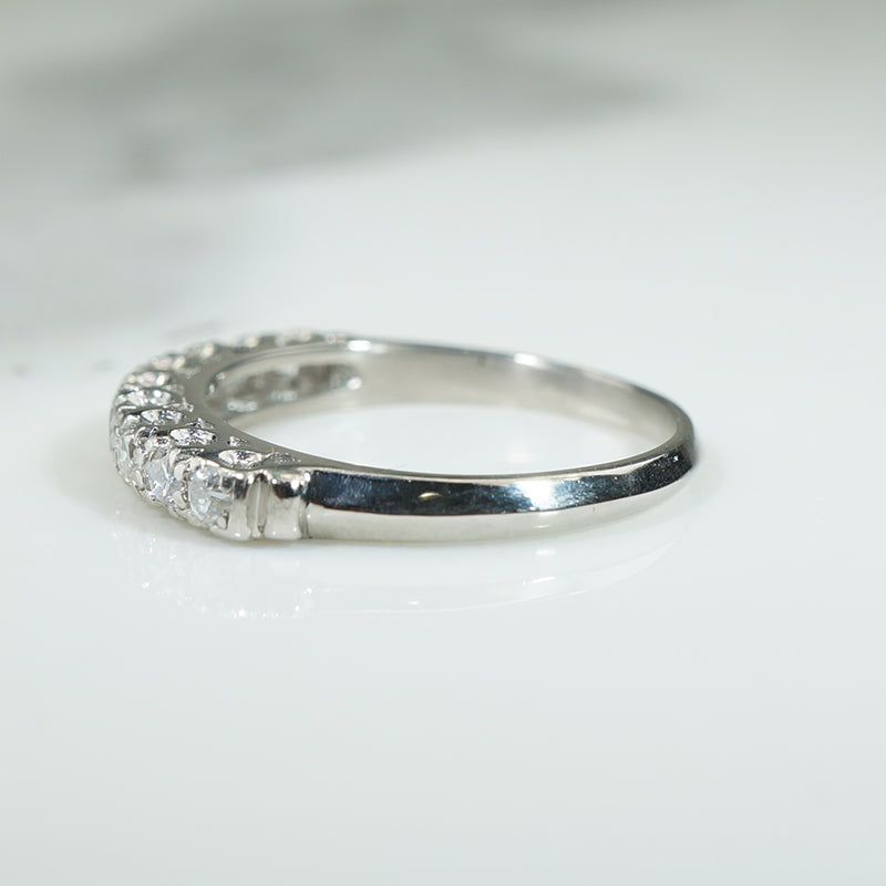 Fabulous Platinum and Diamond Band c1940
