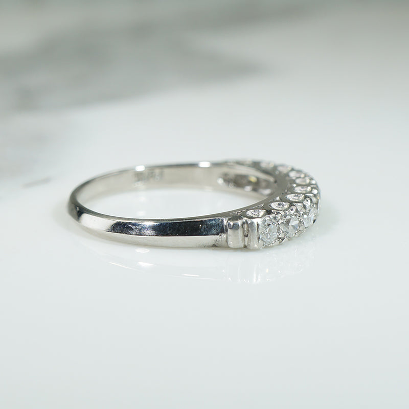 Fabulous Platinum and Diamond Band c1940