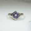 Vintage Butterfly Filigree Amethyst Ring