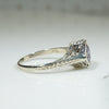 Vintage Butterfly Filigree Amethyst Ring