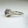 Vintage Butterfly Filigree Amethyst Ring
