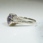 Vintage Butterfly Filigree Amethyst Ring