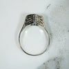 Vintage Butterfly Filigree Amethyst Ring