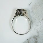 Vintage Butterfly Filigree Amethyst Ring