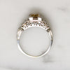 Fabulous Cognac Diamond in Step Side Engagement Ring