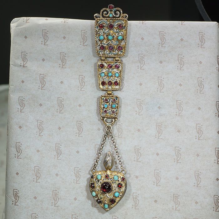 European Chatelaine & Heart Perfume Flacon