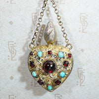 European Chatelaine & Heart Perfume Flacon