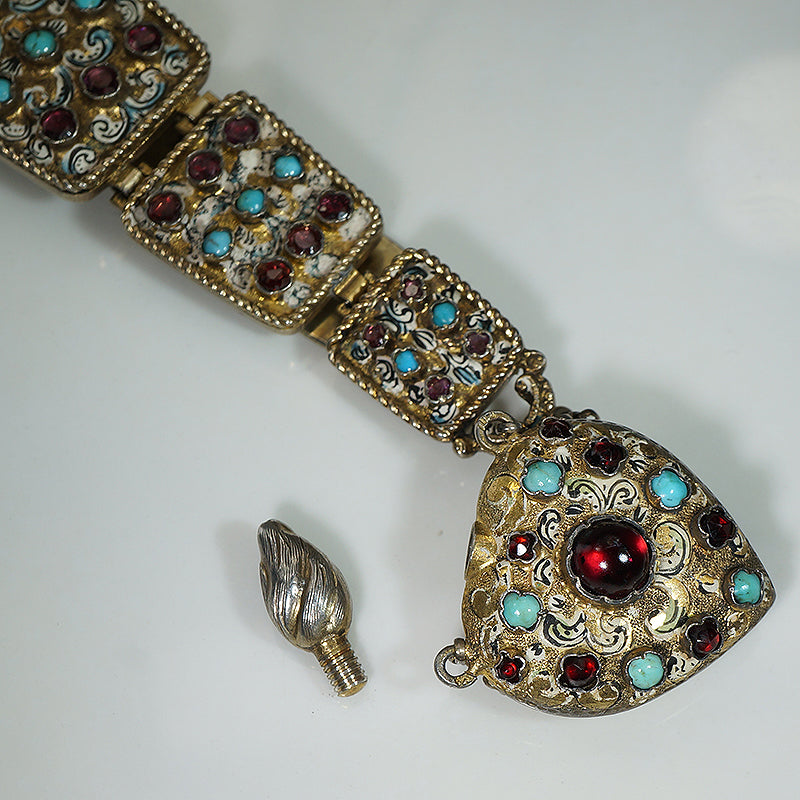 European Chatelaine & Heart Perfume Flacon